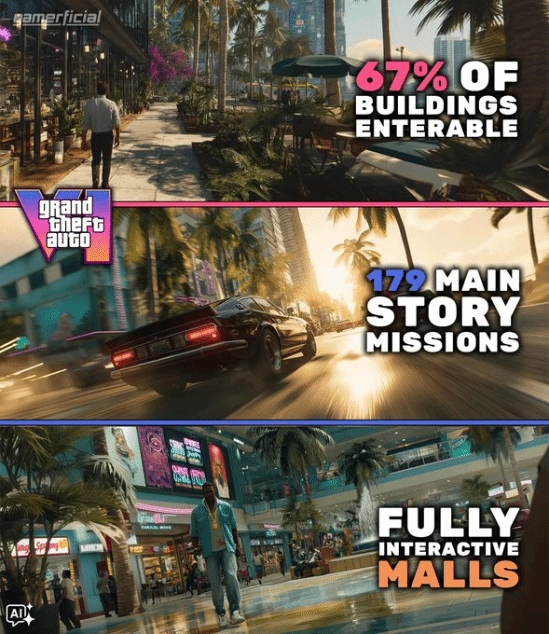 老外最新《GTA6》泄露机制汇总：真能全部实现？