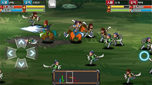 三国大时代4英雄协同军队冲锋画面