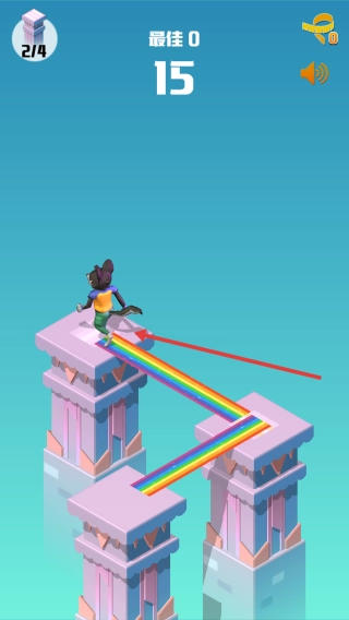 彩虹桥跳一跳1