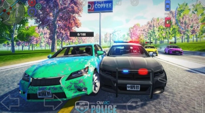 开放世界警察追逐模拟器游戏图2