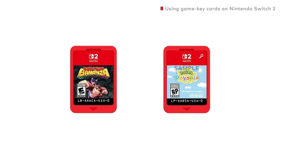 任天堂官方发布视频，详细介绍Switch2的“游戏钥匙卡”功能