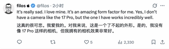 上市仅一个月的iPhoneAir遇冷滞销！库克无奈削减生产线