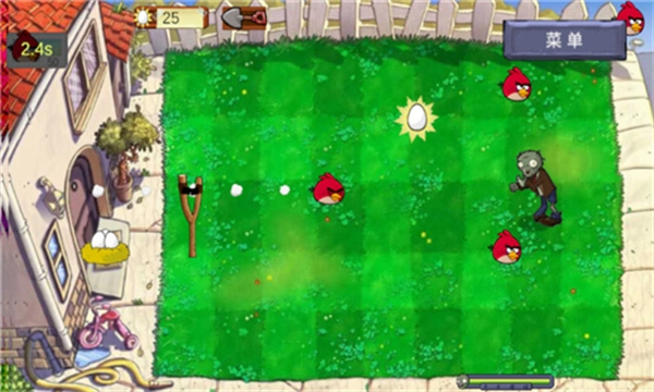 愤怒的小鸟大战僵尸太空版5