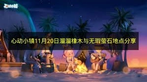 《心动小镇》11月20日溜溜橡木与无瑕萤石位置分享