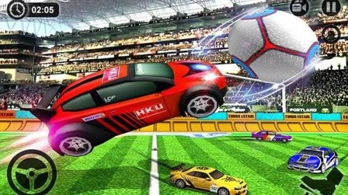 汽车足球比赛图1