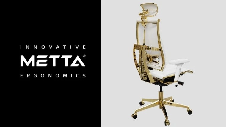 俄罗斯家具厂商推出纯金打造的人体工学座椅标价约四十五万元人民币