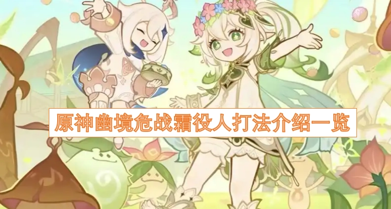 原神幽境危战霜役人打法攻略汇总