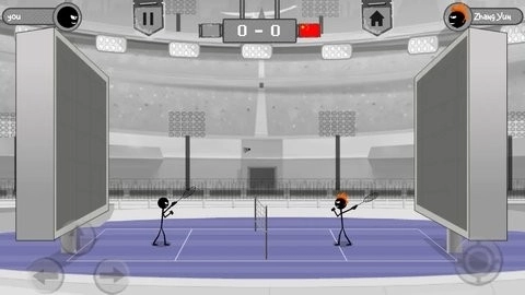 火柴人羽毛球图1