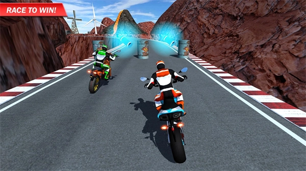Racing on Bike