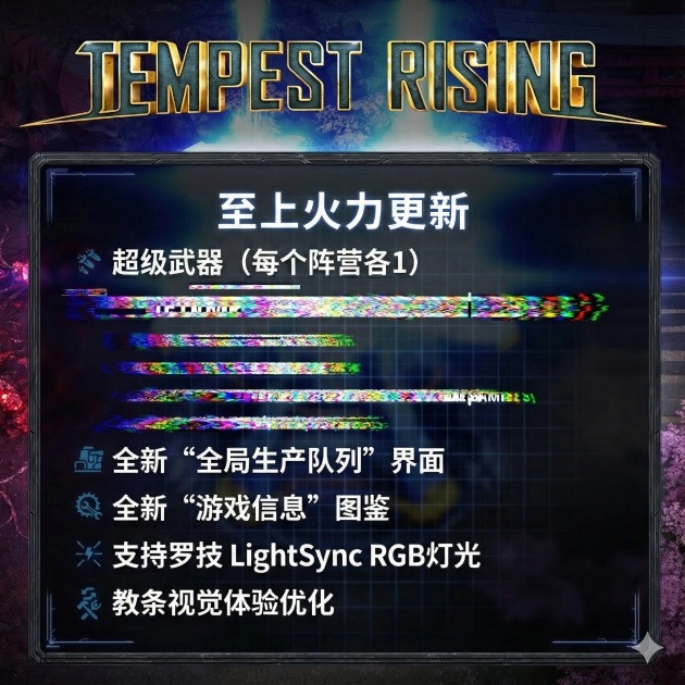 即时战略游戏《风暴崛起》迎来重磅更新，超级武器等新内容同步登场