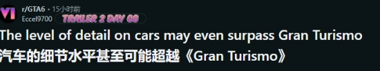 GTA6汽车细节水平对比引热议：能否超越《GT7》的品质？