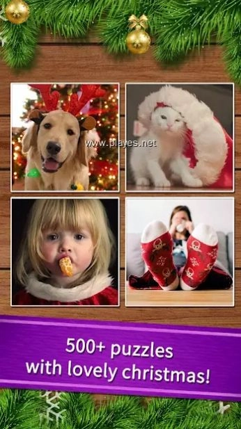 简单的圣诞节拼图图4