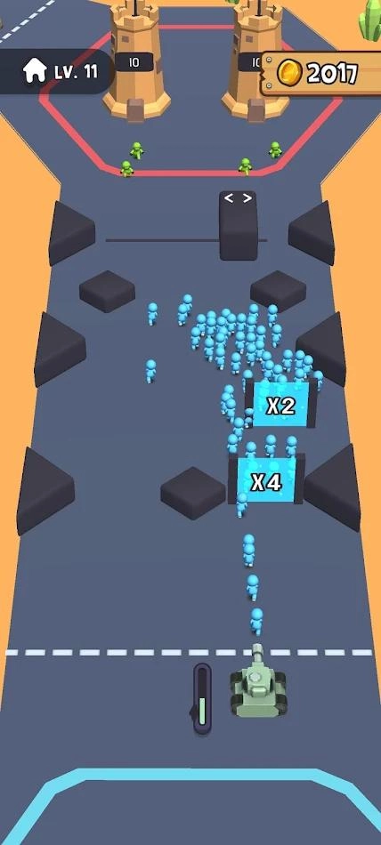 Z控制僵尸城堡人群图2