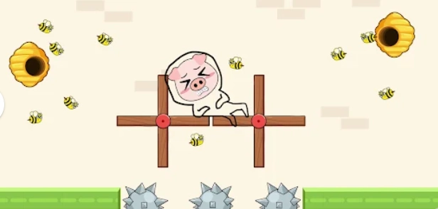 疯狂猪猪画线救援图3