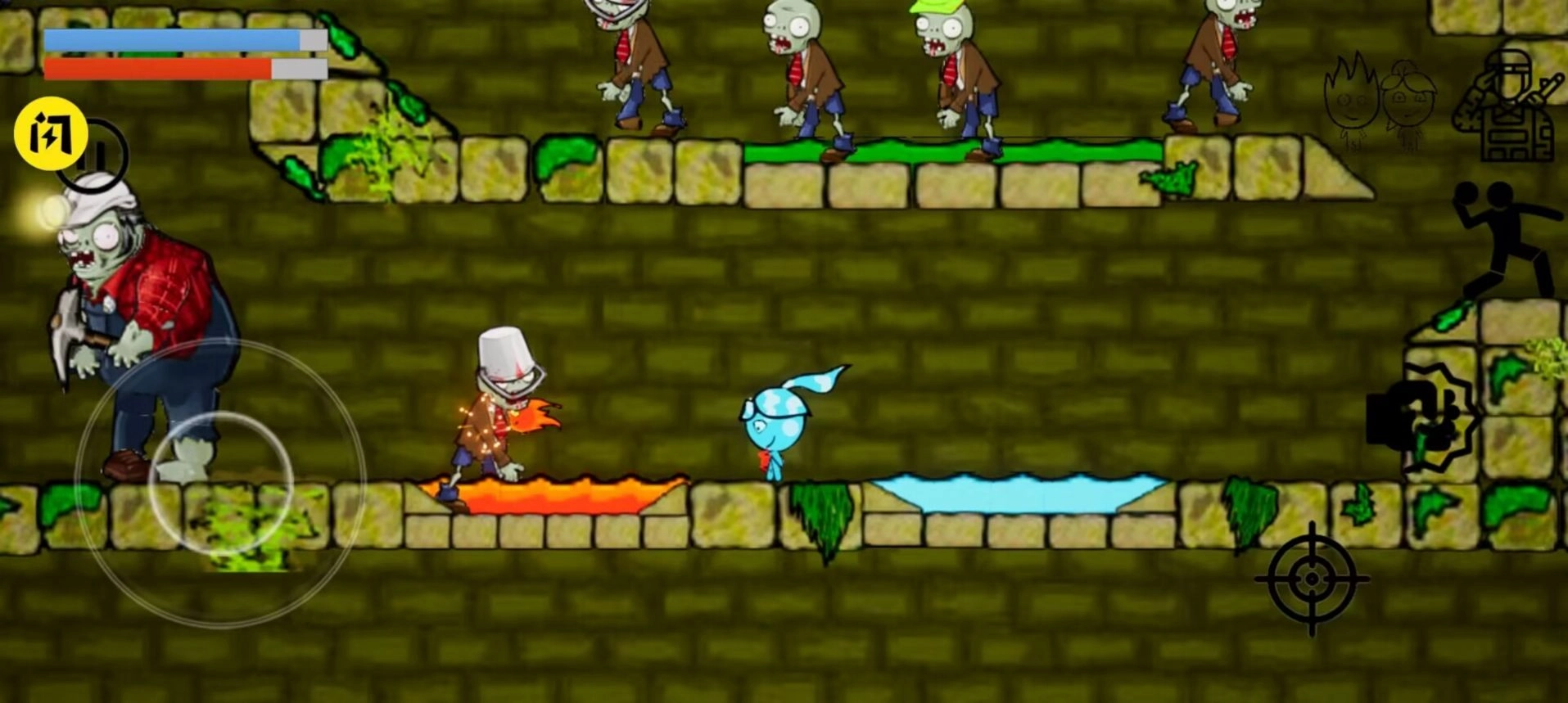 冰火女孩大战僵尸(1)