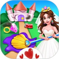 美丽的公主打扫