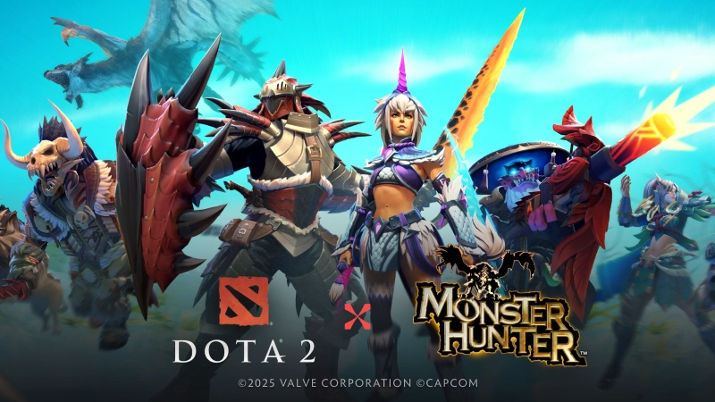 《DOTA2》与《怪物猎人》的联动活动大获成功，日均在线人数突破59万