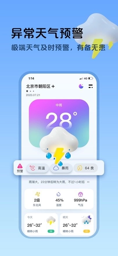 超准天气预报图1