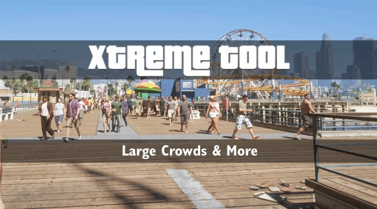 热闹非凡的洛圣都！《侠盗猎车手5》人口密度MOD让街道人头攒动