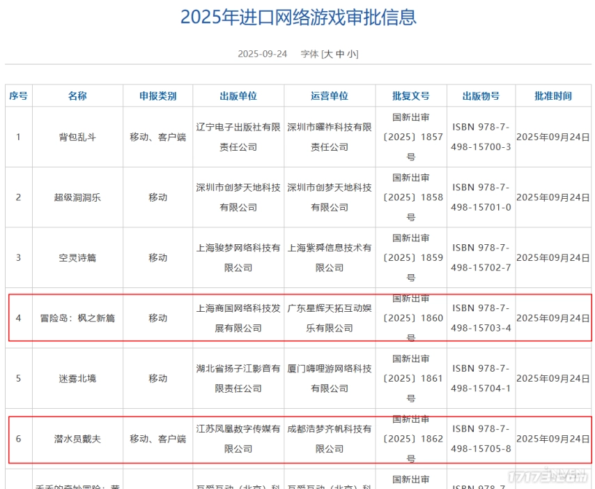 《潜水员戴夫》在内的三款韩国游戏成功拿到进口游戏版号