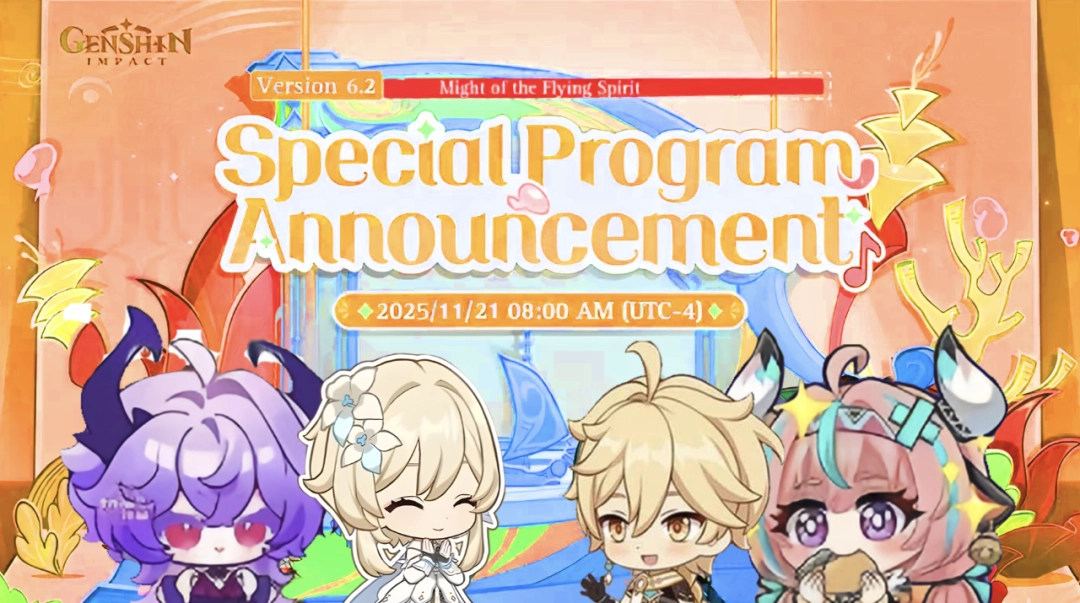 原神6.2前瞻时间敲定！300枚兑换码待领取！6.3版本送二十抽加四星自选，少女角色up池确认开放！艾莉丝登场计划延期至冬季！