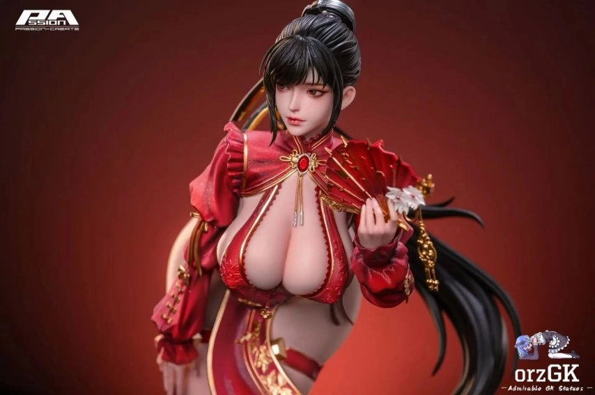 性感深V红旗袍造型！《剑星》伊芙全新雕像正式发布，全球仅限量128尊