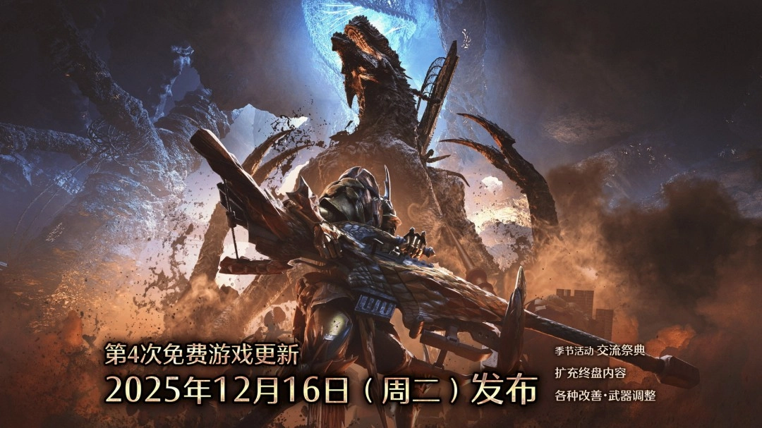 卡普空发布《怪物猎人：荒野》12月更新优化调整