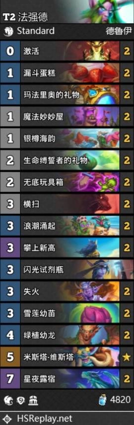 炉石传说中的法强龙德卡组