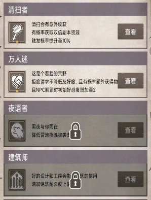 荒野日记天赋选择指南荒野日记实用天赋汇总