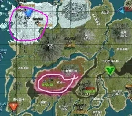 方舟生存进化手游里的地懒分布在哪些地方大地懒的具体位置详解