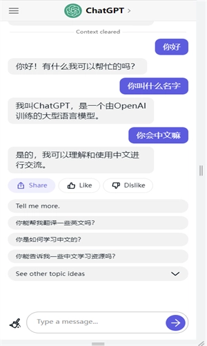 ChatGpt免费最新版截图1