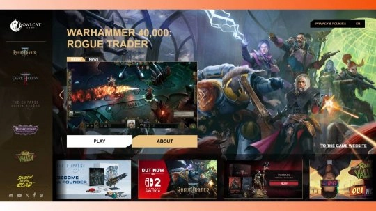 《战锤40K：行商浪人》的开发团队计划推出专门的游戏启动器