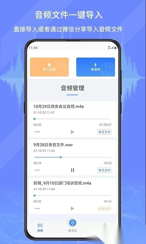 音频文件和录音转文字截图3