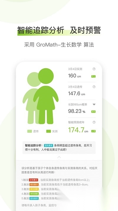 高小鹿身高簿记录