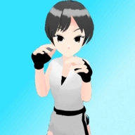 空手道女孩劈木板(Fighting Girl)