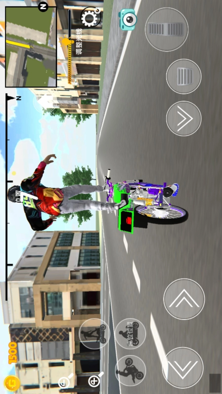 摩托车疯狂驾驶