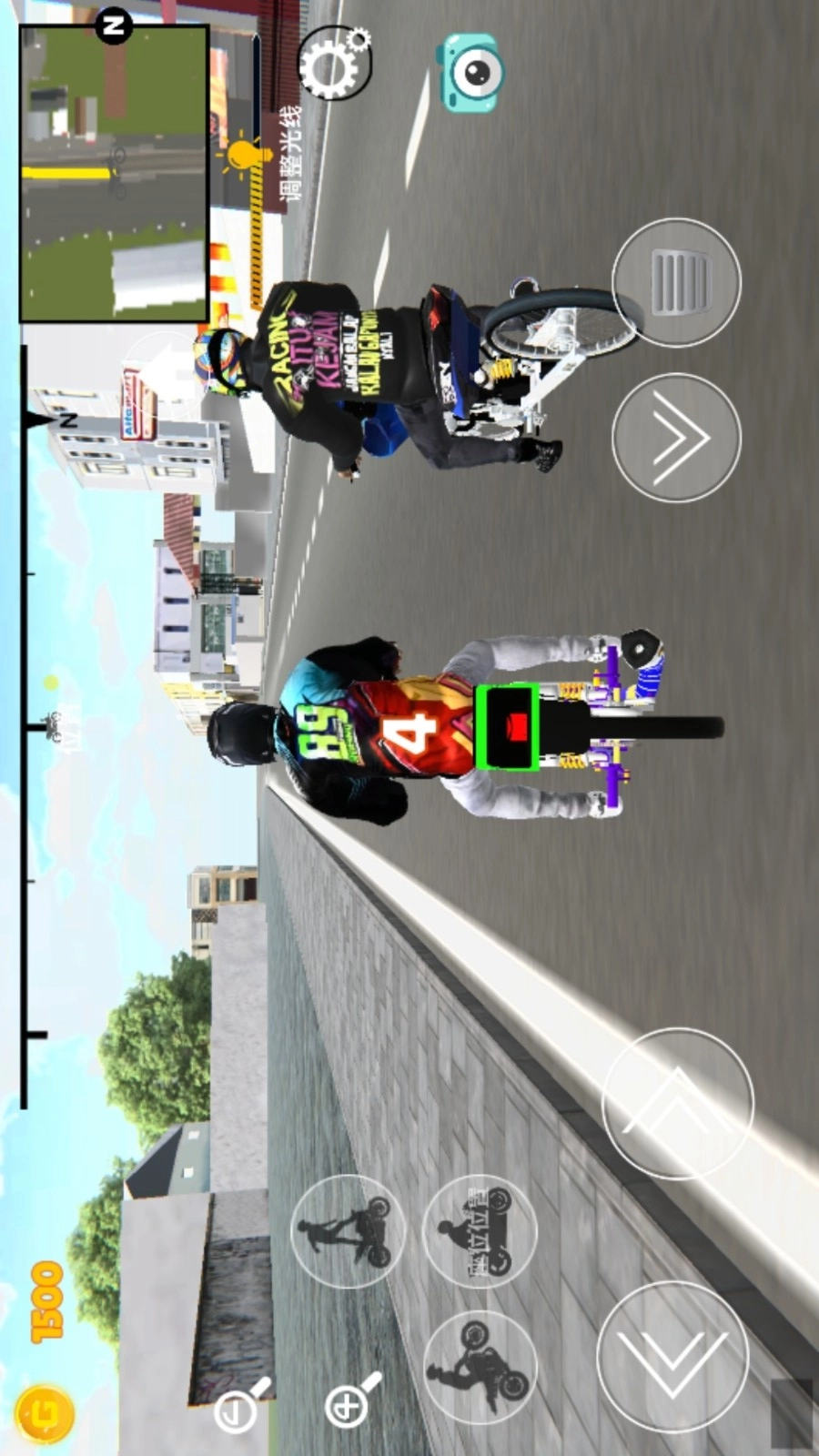 摩托车疯狂驾驶