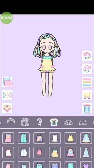 粉彩女孩换装图1