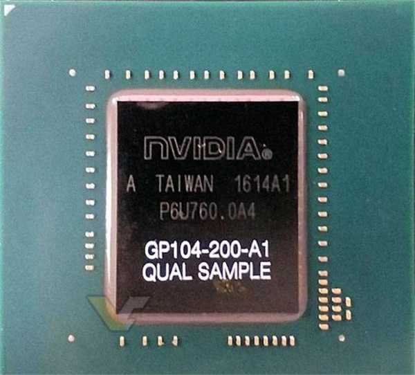 GP104核心照片被曝光，该核心属于GTX1080，其大小约为333平方毫米