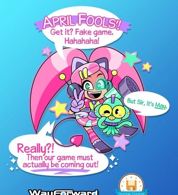 愚人节时公布的那款假想游戏《没沙拉的猫女》，如今总算正式发售了！