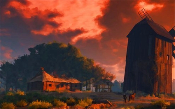 《巫师3》玩家自制卡通风游戏截图油画质感带来别样视觉盛宴