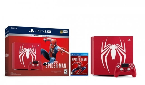 索尼为《蜘蛛侠》打造限定版PS4Pro游戏机，简直帅到炸裂！