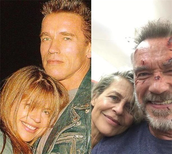 《终结者6》中施瓦辛格与汉密尔顿再度聚首，时光飞逝情谊依旧甜蜜！