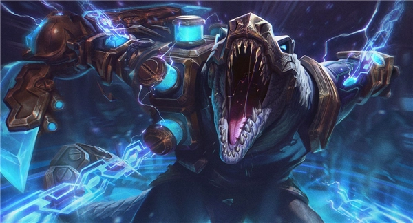 LOL海克斯鳄鱼皮肤展示科技感拉满霸气侧漏