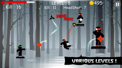 火柴人忍者飞镖图3