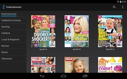 Zinio 的电子杂志阅读器图1