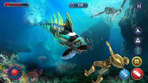 鲨鱼变形金刚大战图4