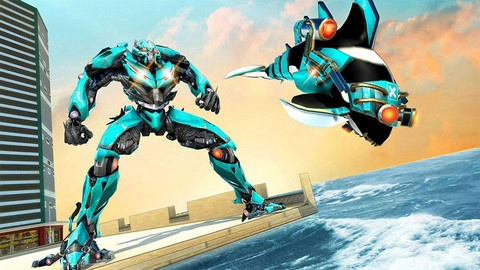 鲨鱼变形金刚大战图3