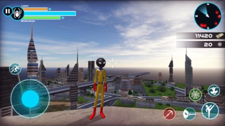 城市英雄火柴人-截圖3