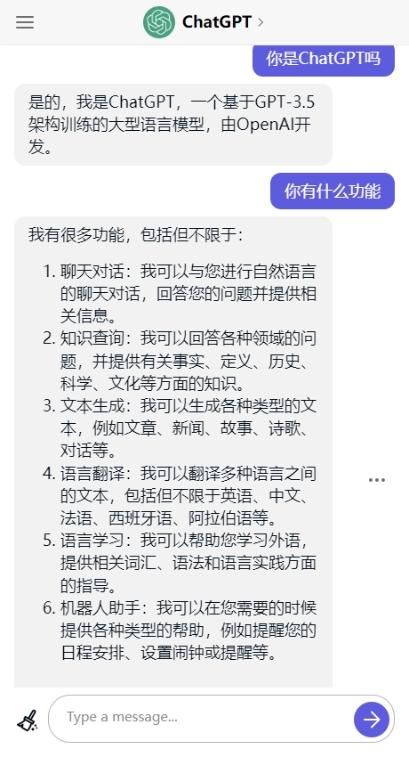 ChatGPT中文版截图3
